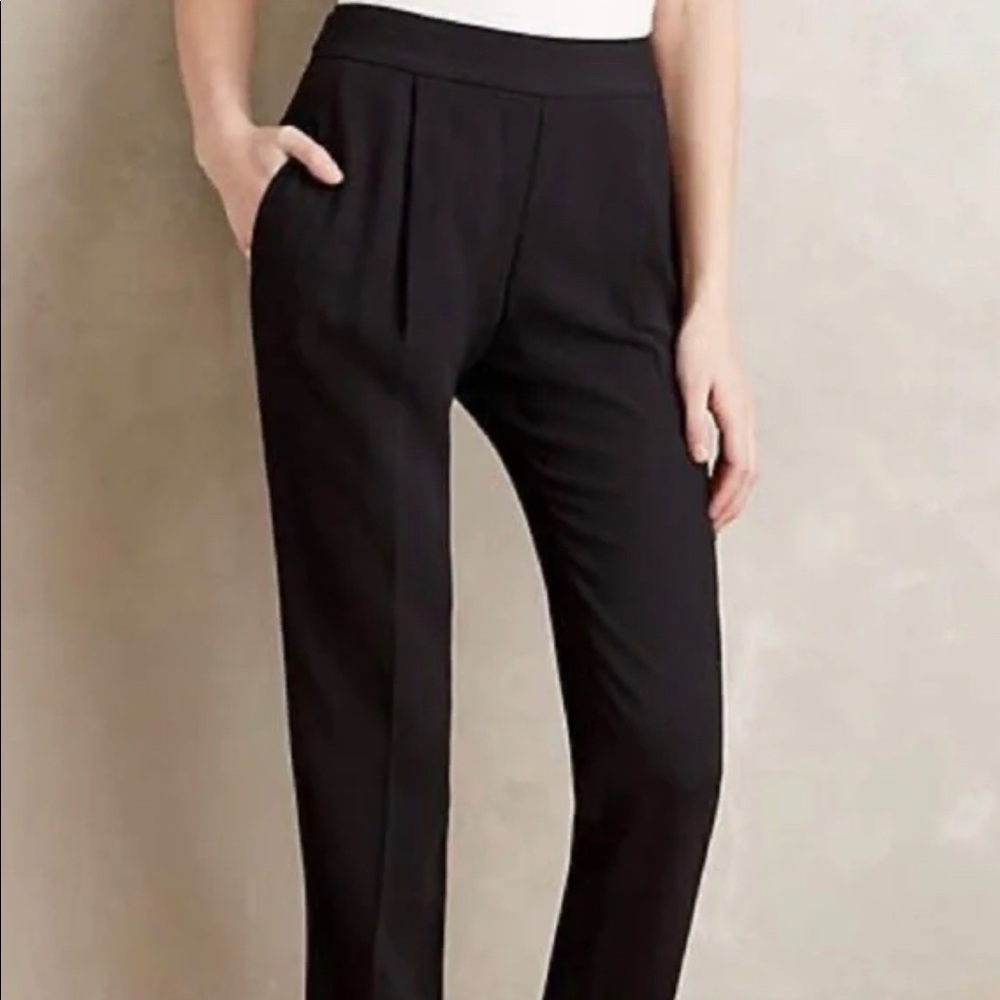 The Essential Taper By Anthropologie Women’s Size 12 Pleated Teal Pants
